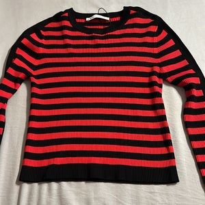 Zara red and black striped sweater. NWT. Item has stretch.